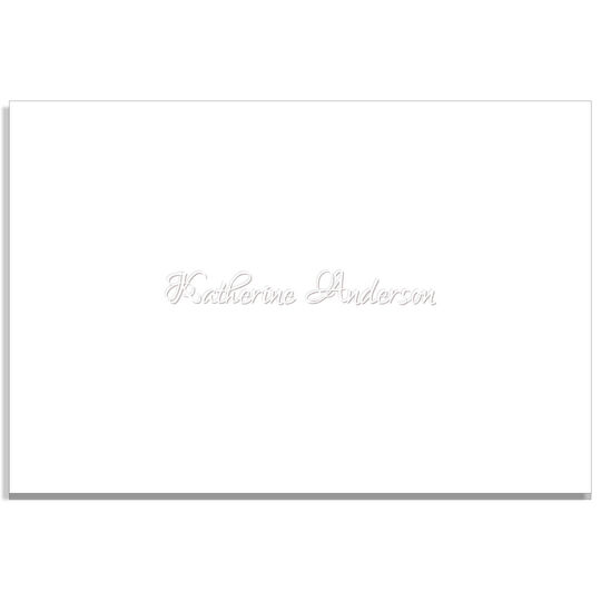 Classic Embossed Folded Note Cards